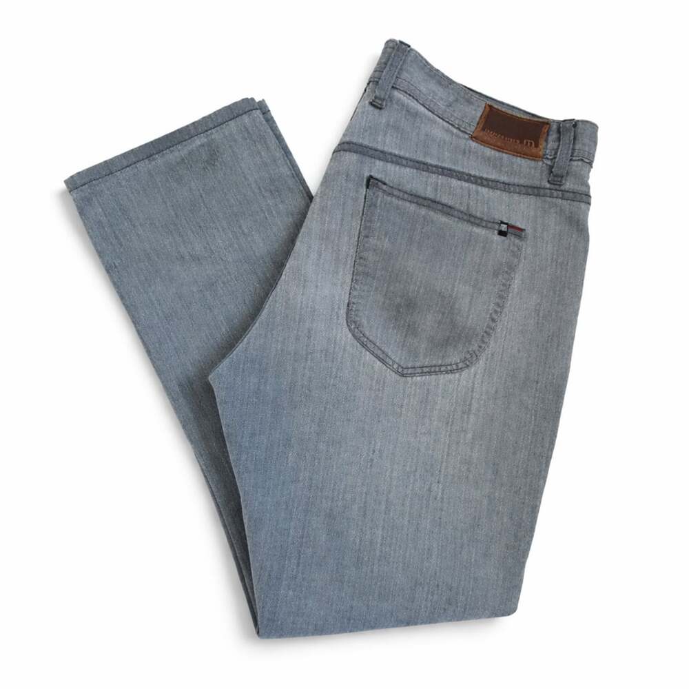 TravisMathew Men's Gray Straight Leg Performance Denim Jeans Size 38